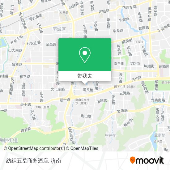 纺织五岳商务酒店地图
