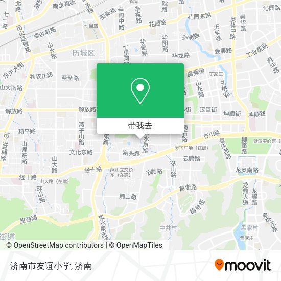 济南市友谊小学地图