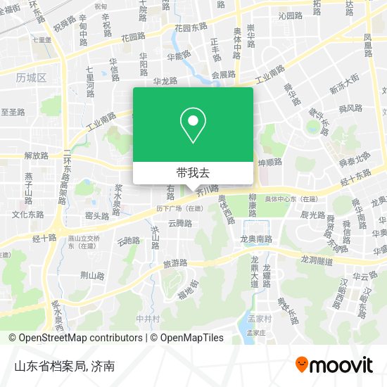 山东省档案局地图