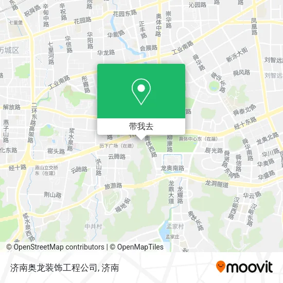 济南奥龙装饰工程公司地图