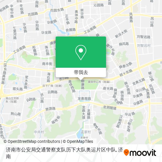 济南市公安局交通警察支队历下大队奥运片区中队地图