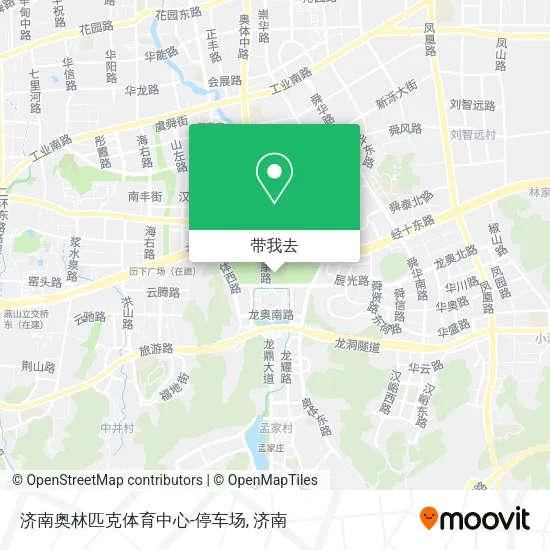 济南奥林匹克体育中心-停车场地图