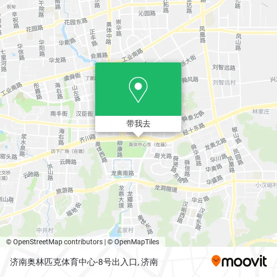 济南奥林匹克体育中心-8号出入口地图