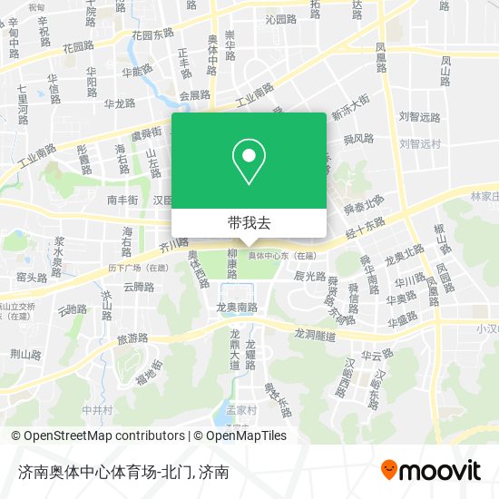 济南奥体中心体育场-北门地图