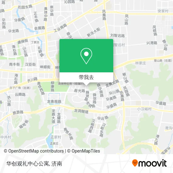 华创观礼中心公寓地图