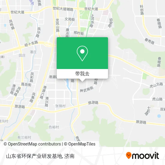山东省环保产业研发基地地图
