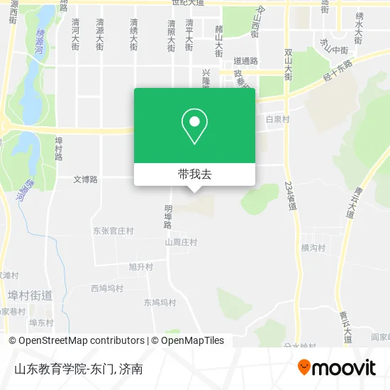 山东教育学院-东门地图