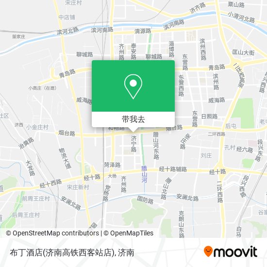 布丁酒店(济南高铁西客站店)地图