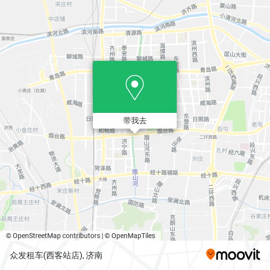 众发租车(西客站店)地图