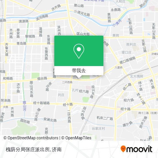 槐荫分局张庄派出所地图