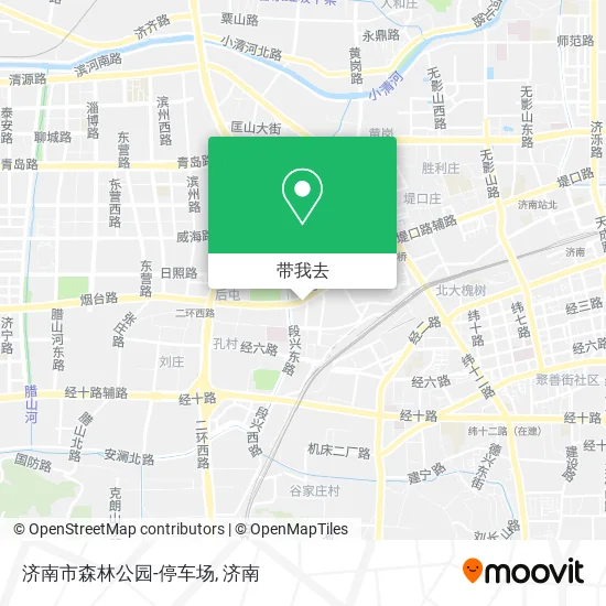 济南市森林公园-停车场地图