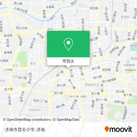 济南市昆仑小学地图