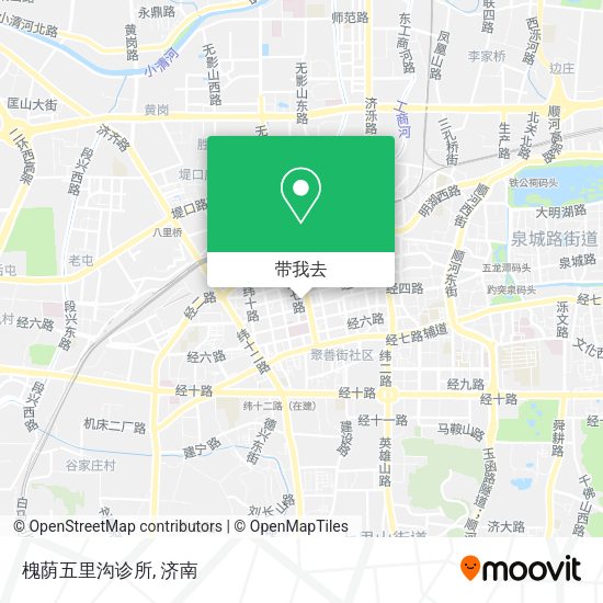 槐荫五里沟诊所地图