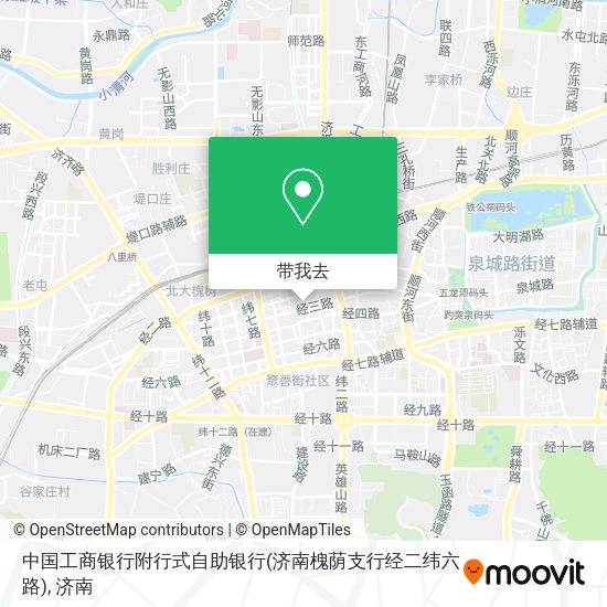 中国工商银行附行式自助银行(济南槐荫支行经二纬六路)地图