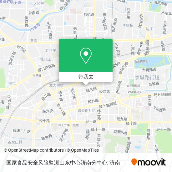 国家食品安全风险监测山东中心济南分中心地图