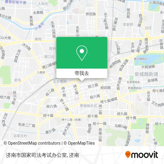 济南市国家司法考试办公室地图