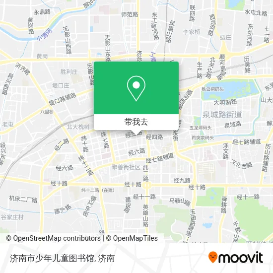 济南市少年儿童图书馆地图