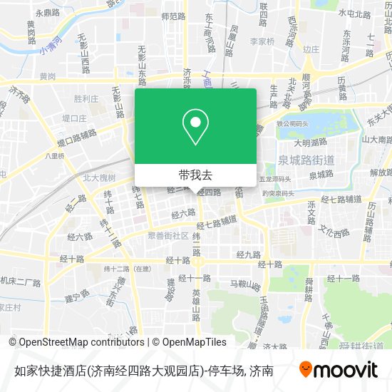 如家快捷酒店(济南经四路大观园店)-停车场地图