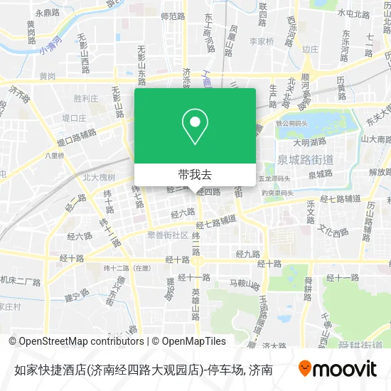 如家快捷酒店(济南经四路大观园店)-停车场地图