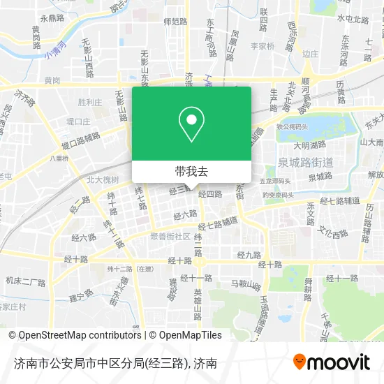 济南市公安局市中区分局(经三路)地图