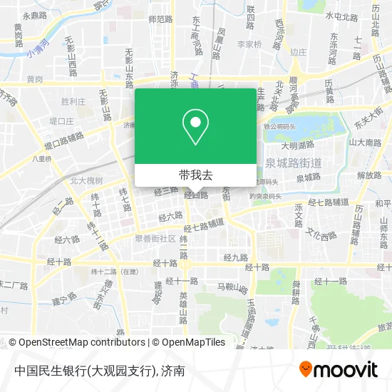 中国民生银行(大观园支行)地图