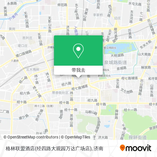 格林联盟酒店(经四路大观园万达广场店)地图