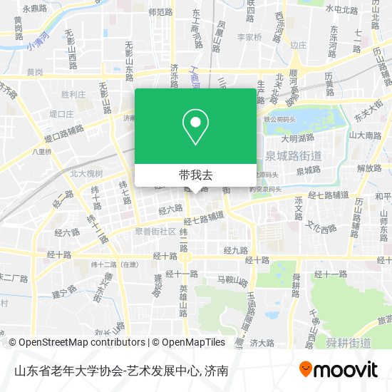 山东省老年大学协会-艺术发展中心地图