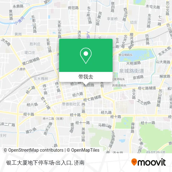 银工大厦地下停车场-出入口地图