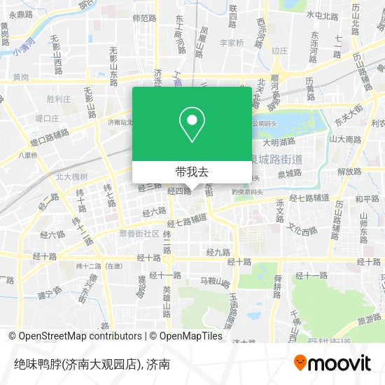 绝味鸭脖(济南大观园店)地图