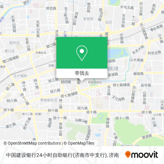 中国建设银行24小时自助银行(济南市中支行)地图