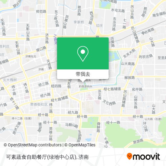 可素蔬食自助餐厅(绿地中心店)地图