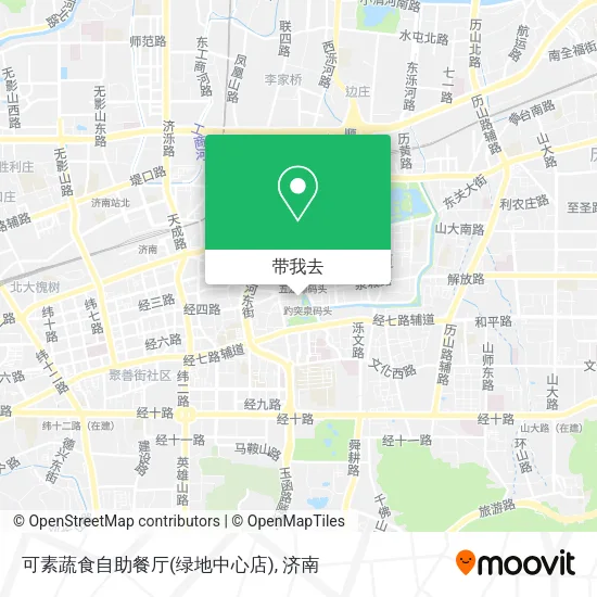 可素蔬食自助餐厅(绿地中心店)地图