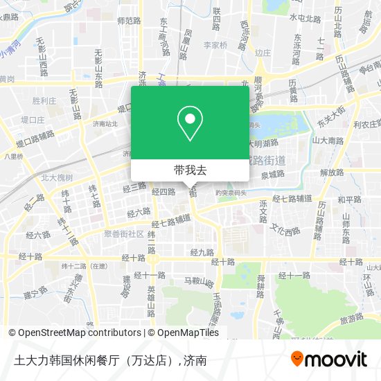 土大力韩国休闲餐厅（万达店）地图