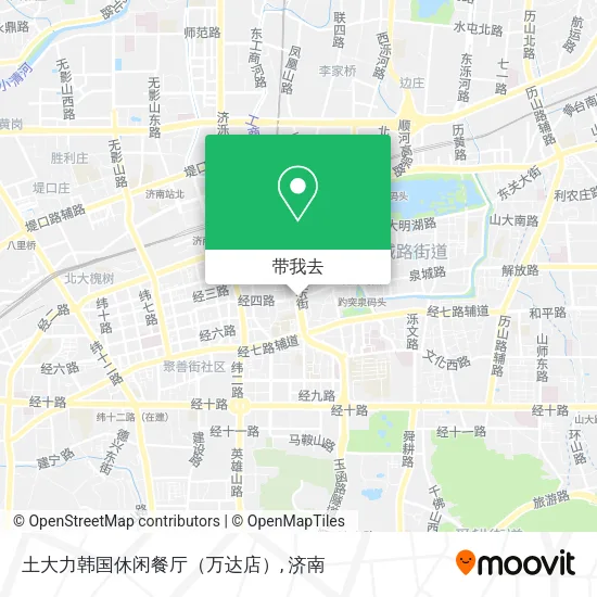 土大力韩国休闲餐厅（万达店）地图
