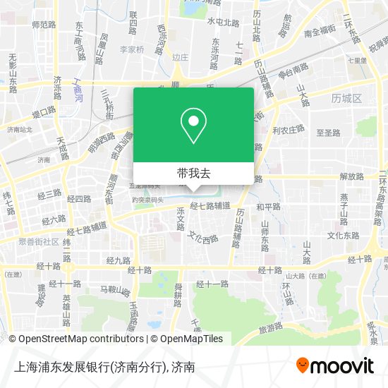 上海浦东发展银行(济南分行)地图