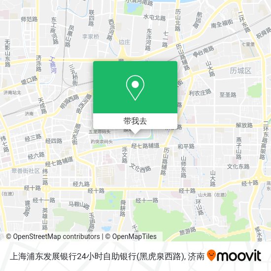 上海浦东发展银行24小时自助银行(黑虎泉西路)地图
