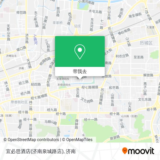 宜必思酒店(济南泉城路店)地图