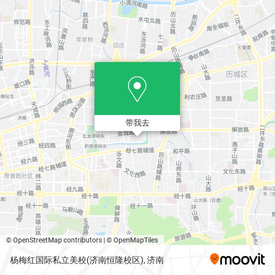 杨梅红国际私立美校(济南恒隆校区)地图