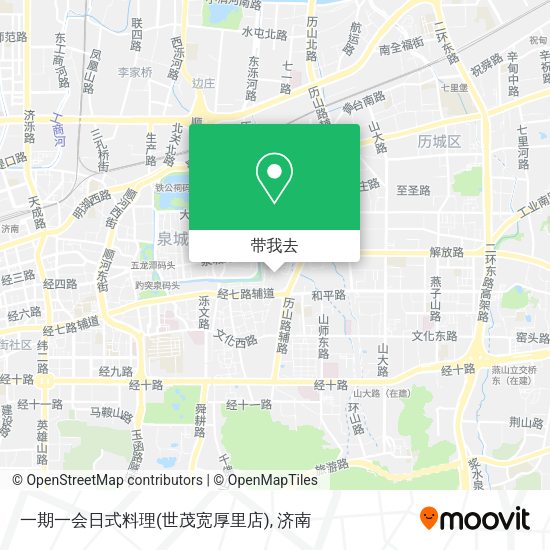 一期一会日式料理(世茂宽厚里店)地图