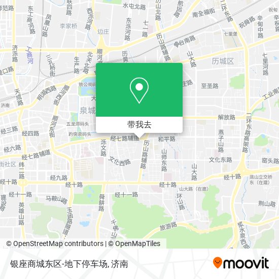 银座商城东区-地下停车场地图