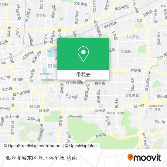 银座商城东区-地下停车场地图