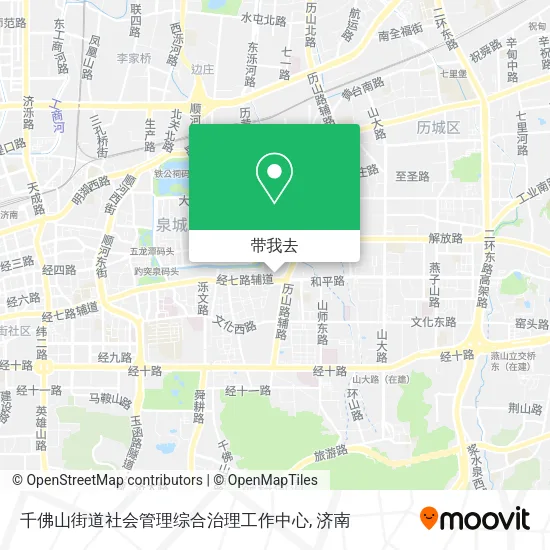 千佛山街道社会管理综合治理工作中心地图