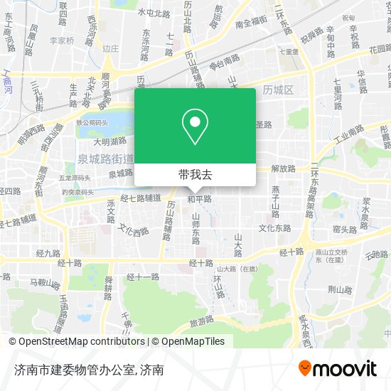 济南市建委物管办公室地图