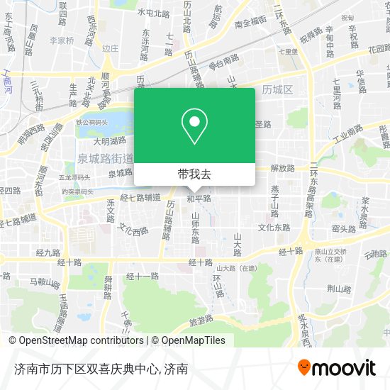 济南市历下区双喜庆典中心地图
