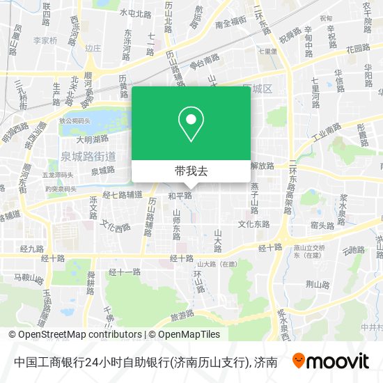 中国工商银行24小时自助银行(济南历山支行)地图
