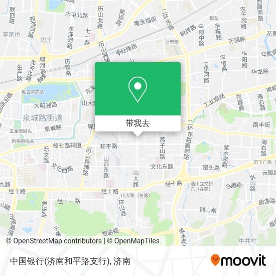 中国银行(济南和平路支行)地图