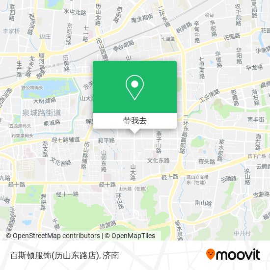 百斯顿服饰(历山东路店)地图