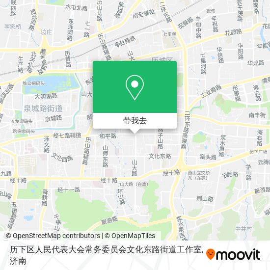 历下区人民代表大会常务委员会文化东路街道工作室地图