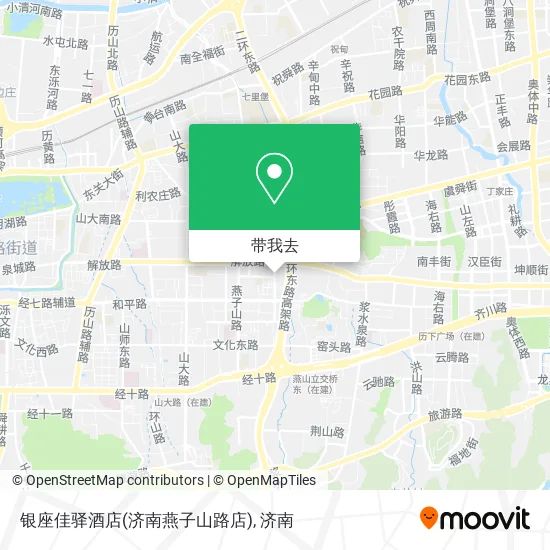 银座佳驿酒店(济南燕子山路店)地图