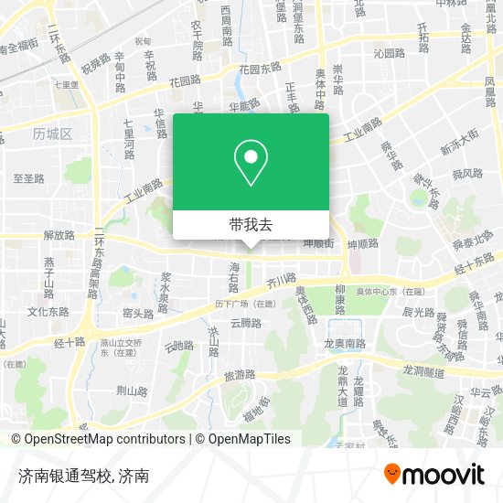 济南银通驾校地图